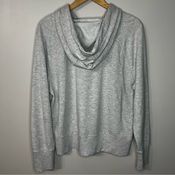 #182 90 Degree by Reflex Grey Loose Fitting Yoga Hoodie - Picture 4 of 10